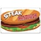Signmission Steak Sandwich Banner Concession Stand Food Truck Single Sided B-60 Steak Sandwich19 - alternate 1
